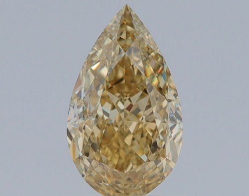 1.21 carat Fancy Brownish Yellow-VVS2 Natūralus Pear Deimantas (1)