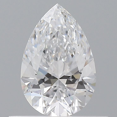 0.52 carat D-VVS2 Natūralus Pear Deimantas (1)