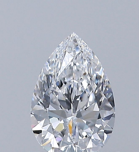0.53 carat D-IF Natūralus Pear Deimantas (1)