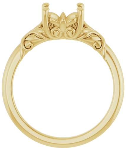 Sužadėtuvių Žiedas „Solitaire“ 14k yellow gold Round 8mm (2)