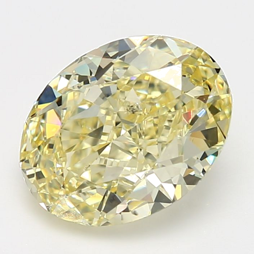5.05 carat Fancy Yellow-SI2 Natūralus Oval Deimantas (1)