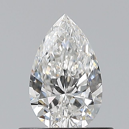 0.5 carat F-VVS2 Natūralus Pear Deimantas (1)