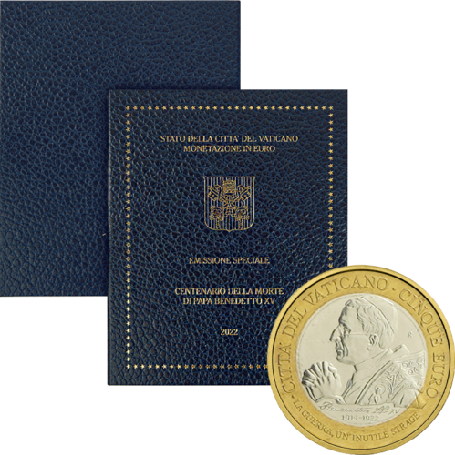 2022 Vatican BU Euro Coin Set with 5 euro coin (1)