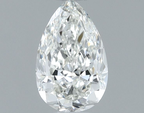 0.5 carat H-VS2 Natūralus Pear Deimantas (1)