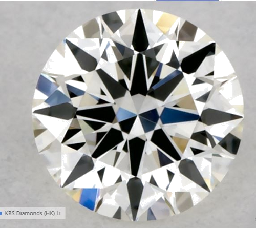 0.3 carat I-VVS1 Excellent cut Natūralus Round Deimantas (1)