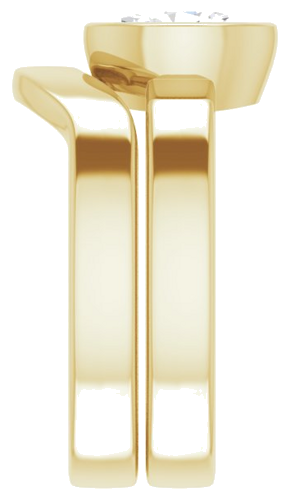 14K Yellow 8x6 mm Oval Solitaire Engagement Ring Mounting (9)