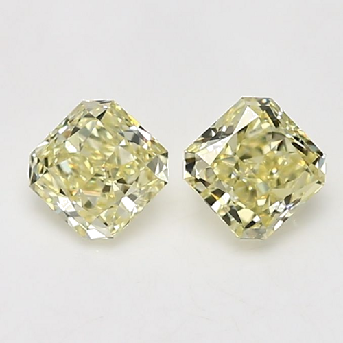 0.64 carat Fancy Light Yellow-VVS1 Natūralus Radiant Deimantas (1)