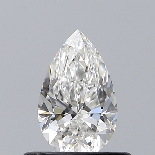 0.5 carat F-SI1 Natūralus Pear Deimantas (1)