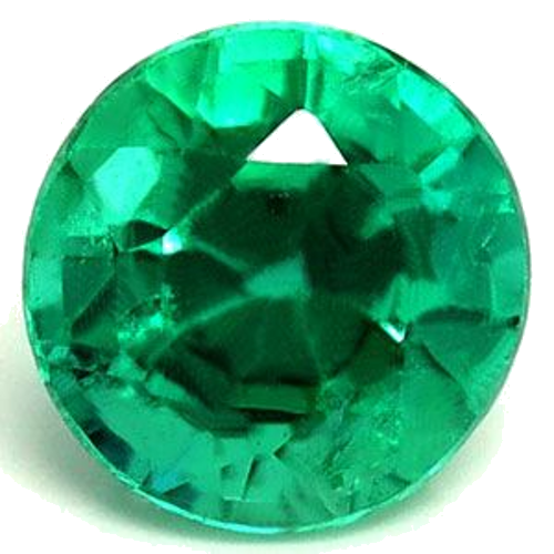 0.56 carat GREEN Round Smaragdas (1)