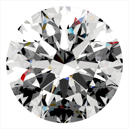 0.5 carat F-VS1 Excellent cut Natūralus Round Deimantas (1)
