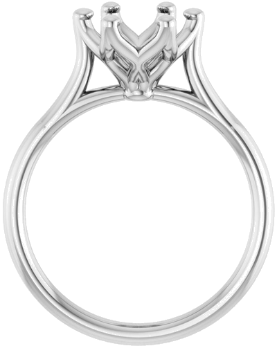 Sužadėtuvių Žiedas „Cathedral-Style Solitaire“ 14k white gold Round 8mm (2)