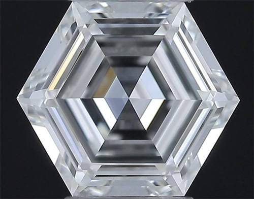 0.55 carat F-VVS2 Natūralus Hexagonal Deimantas (1)