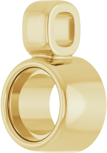 Pakabukas „Bezel-Set“ 585 Geltonojo Aukso Round 3mm (2)