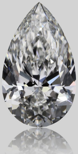 0.72 carat E-VVS2 Natūralus Pear Deimantas (1)