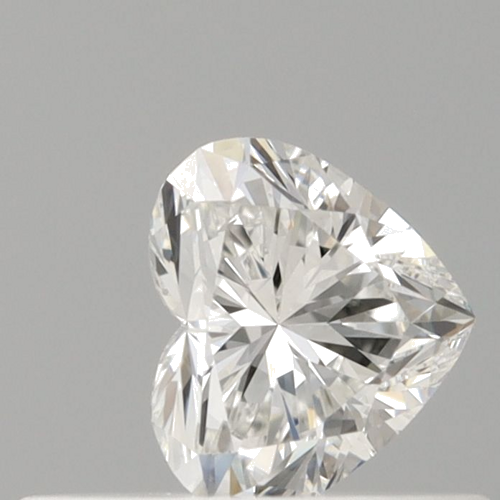 0.31 carat F-VVS2 Natūralus Heart Deimantas (1)