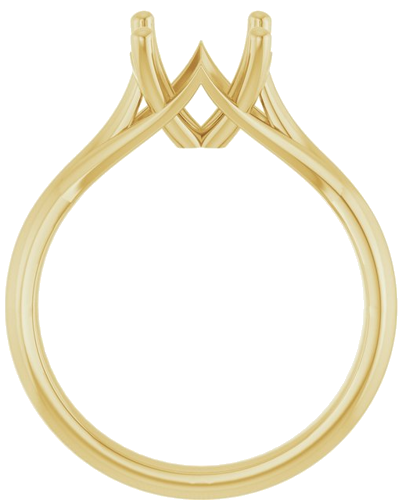 Sužadėtuvių Žiedas „Solitaire“ 14k yellow gold Round 8.2mm (2)
