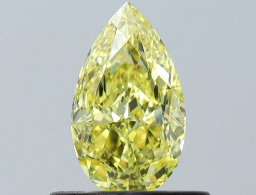 0.64 carat Yellow-SI1 Natūralus Pear Deimantas (1)