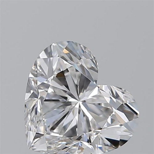 0.9 carat F-VVS1 Natūralus Heart Deimantas (1)