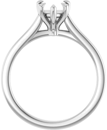 Sužadėtuvių Žiedas „Claw-Prong“ 14k white gold Heart 6.5mm (2)