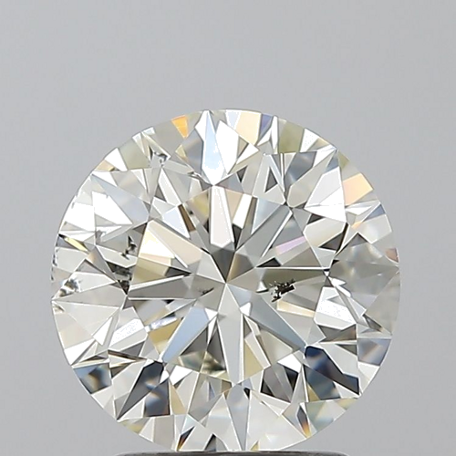 2.07 carat K-SI2 Excellent cut Natūralus Round Deimantas (1)