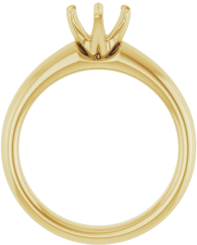 Sužadėtuvių Žiedas „Solitaire“ 585 Geltonojo Aukso Round 6.5mm (2)