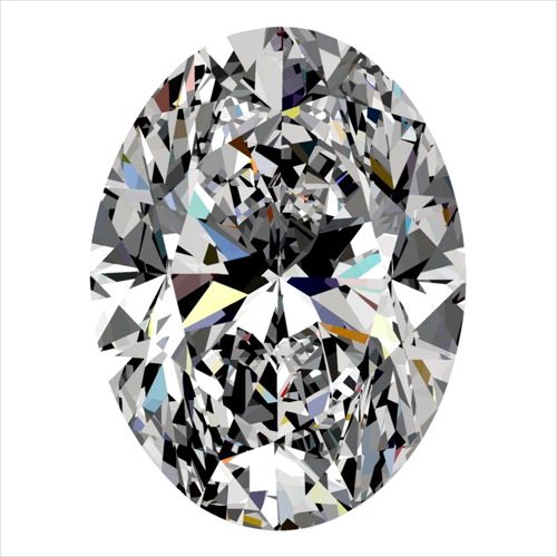0.3 carat D-SI2 Natūralus Oval Deimantas (1)