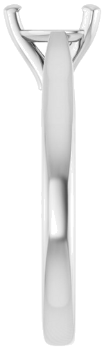 14K X1 White 6x6 mm Heart Engagement Ring Mounting (4)