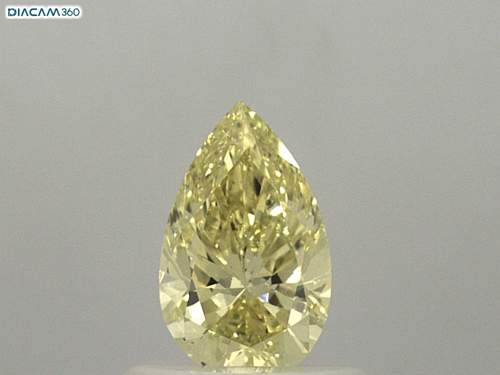 0.61 carat Fancy Intense  Yellow-SI1 Natūralus Pear Deimantas (1)