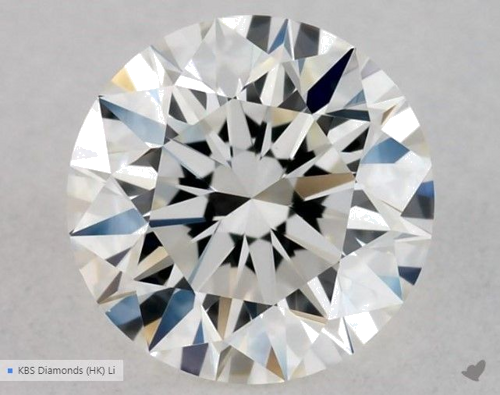 0.5 carat G-VVS2 Excellent cut Natūralus Round Deimantas (1)