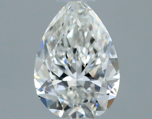0.3 carat G-VVS2 Natūralus Pear Deimantas (1)