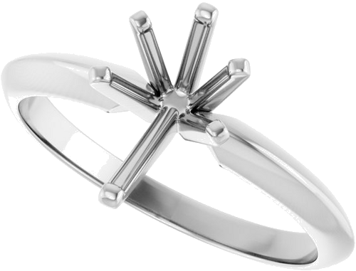 14K White 9x5.5 mm Pear Engagement Ring Mounting (5)