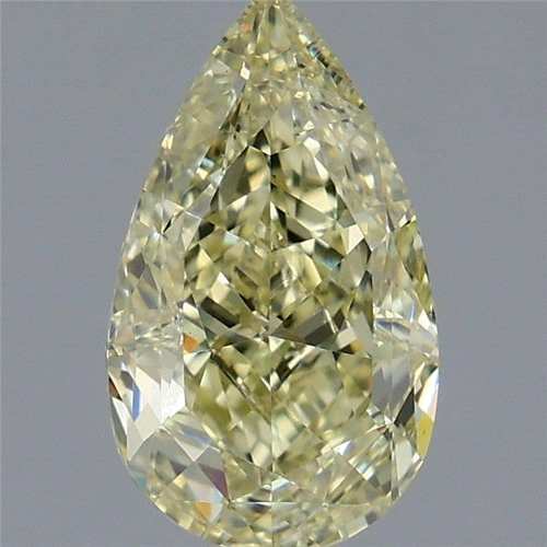 1.5 carat Fancy Light Brownish Greenish Yellow-VS2 Natūralus Pear Deimantas (1)