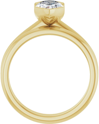 Sužadėtuvių Žiedas „Half-Bezel“ 14k yellow gold Marquise 12mm x 6mm (7)