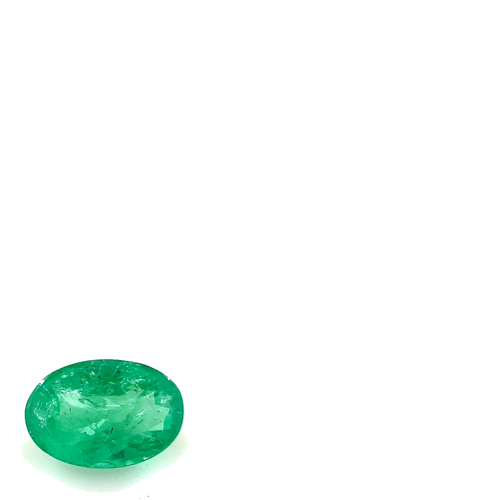 0.48 carat GREEN Oval Smaragdas (1)