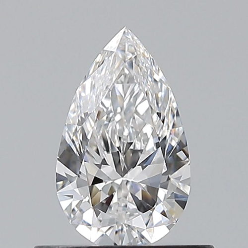 0.5 carat D-VVS2 Natūralus Pear Deimantas (1)
