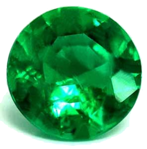 0.39 carat GREEN Round Smaragdas (1)