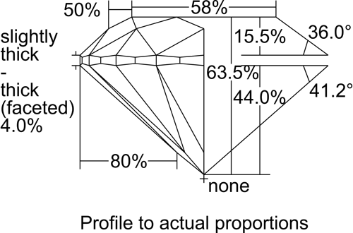 0.5 carat I-SI2 Very Good cut Natūralus Round Deimantas (1)