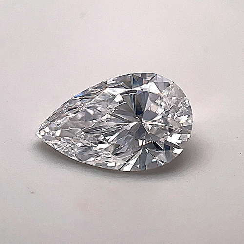 1.7 carat D-VS2 Natūralus Pear Deimantas (1)