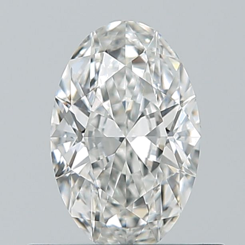 0.5 carat F-VVS2 Natūralus Oval Deimantas (1)