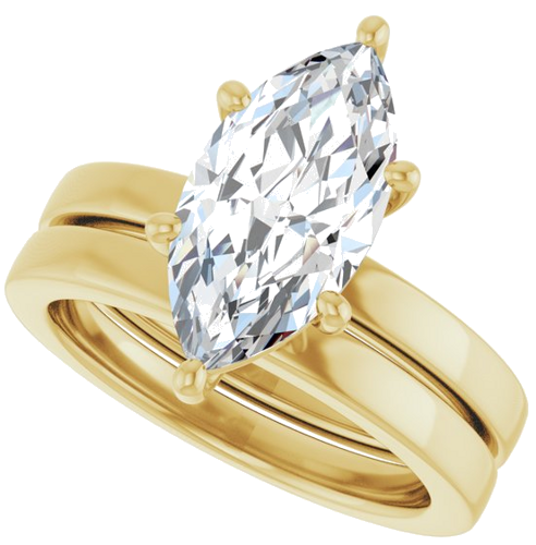 Sužadėtuvių Žiedas „Solitaire“ 14k yellow gold Marquise 14mm x 7mm (10)