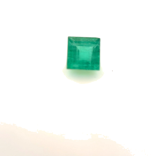 0.65 carat GREEN Square Smaragdas (1)