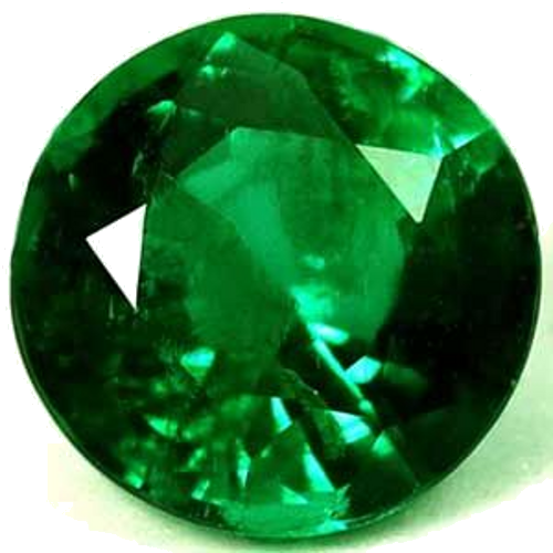 0.66 carat GREEN Round Smaragdas (1)