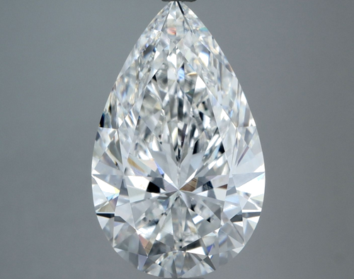 5.02 carat D-VS2 Natūralus Pear Deimantas (1)
