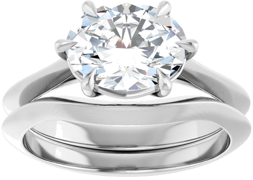 Sužadėtuvių Žiedas „Claw-Prong Solitaire“ 925 Sidabro Oval 9mm x 7mm (8)