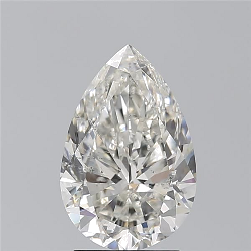 2.5 carat I-SI2 Natūralus Pear Deimantas (1)