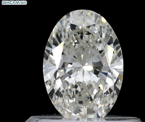 0.5 carat H-SI1 Natūralus Oval Deimantas (1)