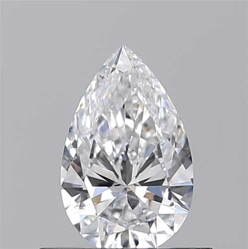 0.51 carat D-VVS2 Natūralus Pear Deimantas (1)