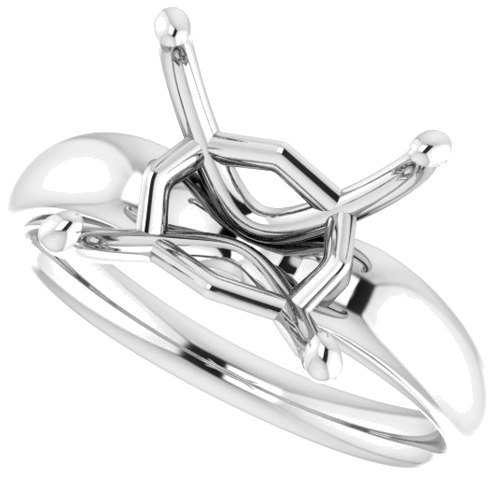 Sužadėtuvių Žiedas „Solitaire“ 925 Sidabro Oval 14mm x 10mm (5)