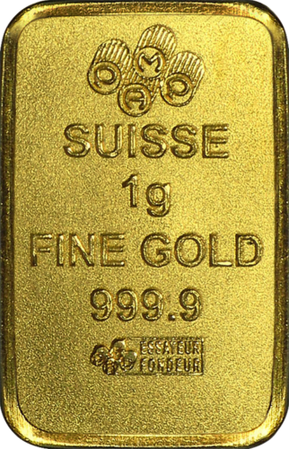 25 x 1 g Investment Gold Bars Multigram Fortuna PAMP (10)