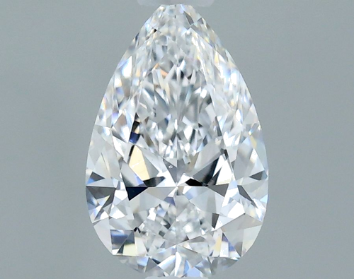 0.5 carat D-VS2 Natūralus Pear Deimantas (1)